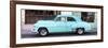 Cuba Fuerte Collection Panoramic - Havana Club and Blue Classic Car-Philippe Hugonnard-Framed Photographic Print