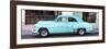 Cuba Fuerte Collection Panoramic - Havana Club and Blue Classic Car-Philippe Hugonnard-Framed Photographic Print