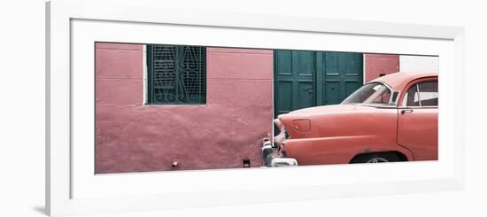 Cuba Fuerte Collection Panoramic - Havana Coral Street-Philippe Hugonnard-Framed Photographic Print