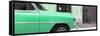 Cuba Fuerte Collection Panoramic - Havana Green Car-Philippe Hugonnard-Framed Stretched Canvas