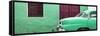 Cuba Fuerte Collection Panoramic - Havana Green Street-Philippe Hugonnard-Framed Stretched Canvas