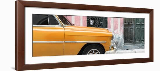 Cuba Fuerte Collection Panoramic - Havana Orange Car-Philippe Hugonnard-Framed Photographic Print