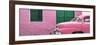 Cuba Fuerte Collection Panoramic - Havana Pink Street-Philippe Hugonnard-Framed Premium Photographic Print