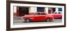 Cuba Fuerte Collection Panoramic - Havana Red Car-Philippe Hugonnard-Framed Premium Photographic Print