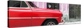 Cuba Fuerte Collection Panoramic - Havana Red Car-Philippe Hugonnard-Stretched Canvas