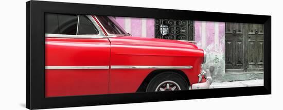 Cuba Fuerte Collection Panoramic - Havana Red Car-Philippe Hugonnard-Framed Photographic Print