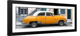 Cuba Fuerte Collection Panoramic - Havana's Orange Vintage Car-Philippe Hugonnard-Framed Photographic Print