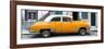 Cuba Fuerte Collection Panoramic - Havana's Orange Vintage Car-Philippe Hugonnard-Framed Photographic Print