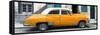 Cuba Fuerte Collection Panoramic - Havana's Orange Vintage Car-Philippe Hugonnard-Framed Stretched Canvas