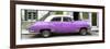 Cuba Fuerte Collection Panoramic - Havana's Purple Vintage Car-Philippe Hugonnard-Framed Photographic Print