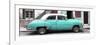 Cuba Fuerte Collection Panoramic - Havana's Turquoise Vintage Car-Philippe Hugonnard-Framed Photographic Print