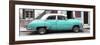 Cuba Fuerte Collection Panoramic - Havana's Turquoise Vintage Car-Philippe Hugonnard-Framed Photographic Print