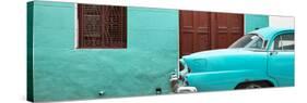 Cuba Fuerte Collection Panoramic - Havana Turquoise Street-Philippe Hugonnard-Stretched Canvas