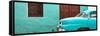 Cuba Fuerte Collection Panoramic - Havana Turquoise Street-Philippe Hugonnard-Framed Stretched Canvas