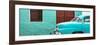 Cuba Fuerte Collection Panoramic - Havana Turquoise Street-Philippe Hugonnard-Framed Photographic Print