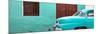 Cuba Fuerte Collection Panoramic - Havana Turquoise Street-Philippe Hugonnard-Mounted Photographic Print