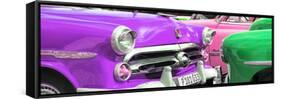 Cuba Fuerte Collection Panoramic - Havana Vintage Classic Cars II-Philippe Hugonnard-Framed Stretched Canvas