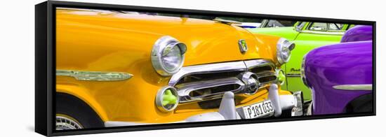 Cuba Fuerte Collection Panoramic - Havana Vintage Classic Cars III-Philippe Hugonnard-Framed Stretched Canvas