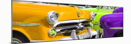 Cuba Fuerte Collection Panoramic - Havana Vintage Classic Cars III-Philippe Hugonnard-Mounted Photographic Print