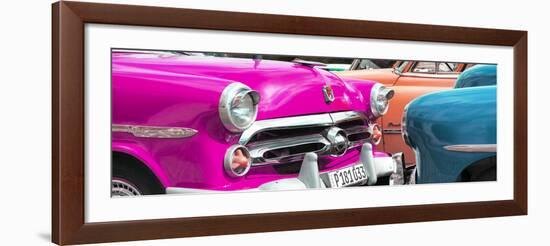 Cuba Fuerte Collection Panoramic - Havana Vintage Classic Cars IV-Philippe Hugonnard-Framed Photographic Print