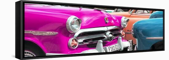 Cuba Fuerte Collection Panoramic - Havana Vintage Classic Cars IV-Philippe Hugonnard-Framed Stretched Canvas