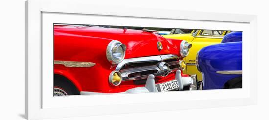 Cuba Fuerte Collection Panoramic - Havana Vintage Classic Cars-Philippe Hugonnard-Framed Photographic Print
