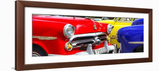 Cuba Fuerte Collection Panoramic - Havana Vintage Classic Cars-Philippe Hugonnard-Framed Photographic Print