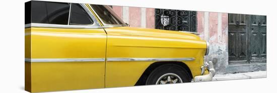 Cuba Fuerte Collection Panoramic - Havana Yellow Car-Philippe Hugonnard-Stretched Canvas