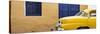 Cuba Fuerte Collection Panoramic - Havana Yellow Street-Philippe Hugonnard-Stretched Canvas
