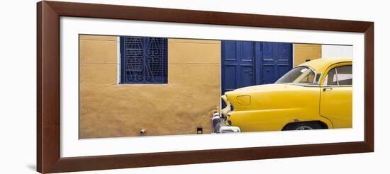 Cuba Fuerte Collection Panoramic - Havana Yellow Street-Philippe Hugonnard-Framed Photographic Print