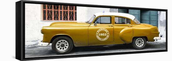 Cuba Fuerte Collection Panoramic - Honey Pontiac 1953 Original Classic Car-Philippe Hugonnard-Framed Stretched Canvas