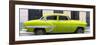 Cuba Fuerte Collection Panoramic - Lime Green Bel Air Classic Car-Philippe Hugonnard-Framed Photographic Print