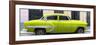 Cuba Fuerte Collection Panoramic - Lime Green Bel Air Classic Car-Philippe Hugonnard-Framed Photographic Print