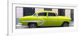 Cuba Fuerte Collection Panoramic - Lime Green Bel Air Classic Car-Philippe Hugonnard-Framed Photographic Print