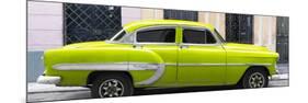 Cuba Fuerte Collection Panoramic - Lime Green Bel Air Classic Car-Philippe Hugonnard-Mounted Photographic Print