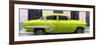 Cuba Fuerte Collection Panoramic - Lime Green Bel Air Classic Car-Philippe Hugonnard-Framed Photographic Print