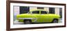 Cuba Fuerte Collection Panoramic - Lime Green Bel Air Classic Car-Philippe Hugonnard-Framed Photographic Print