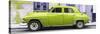 Cuba Fuerte Collection Panoramic - Lime Green Classic American Car-Philippe Hugonnard-Stretched Canvas