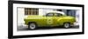 Cuba Fuerte Collection Panoramic - Lime Green Pontiac 1953 Original Classic Car-Philippe Hugonnard-Framed Photographic Print