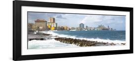 Cuba Fuerte Collection Panoramic - Malecon Wall of Havana-Philippe Hugonnard-Framed Photographic Print