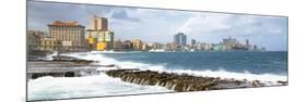 Cuba Fuerte Collection Panoramic - Malecon Wall of Havana-Philippe Hugonnard-Mounted Photographic Print