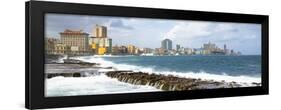 Cuba Fuerte Collection Panoramic - Malecon Wall of Havana-Philippe Hugonnard-Framed Photographic Print