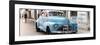 Cuba Fuerte Collection Panoramic - Old Blue Chevrolet in Havana-Philippe Hugonnard-Framed Photographic Print