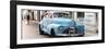 Cuba Fuerte Collection Panoramic - Old Blue Chevrolet in Havana-Philippe Hugonnard-Framed Photographic Print