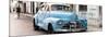 Cuba Fuerte Collection Panoramic - Old Blue Chevrolet in Havana-Philippe Hugonnard-Mounted Photographic Print
