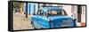 Cuba Fuerte Collection Panoramic - Old Blue Ford-Philippe Hugonnard-Framed Stretched Canvas