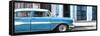 Cuba Fuerte Collection Panoramic - Old Classic American Blue Car-Philippe Hugonnard-Framed Stretched Canvas