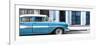 Cuba Fuerte Collection Panoramic - Old Classic American Blue Car-Philippe Hugonnard-Framed Premium Photographic Print