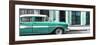 Cuba Fuerte Collection Panoramic - Old Classic American Green Car-Philippe Hugonnard-Framed Photographic Print