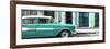 Cuba Fuerte Collection Panoramic - Old Classic American Green Car-Philippe Hugonnard-Framed Photographic Print